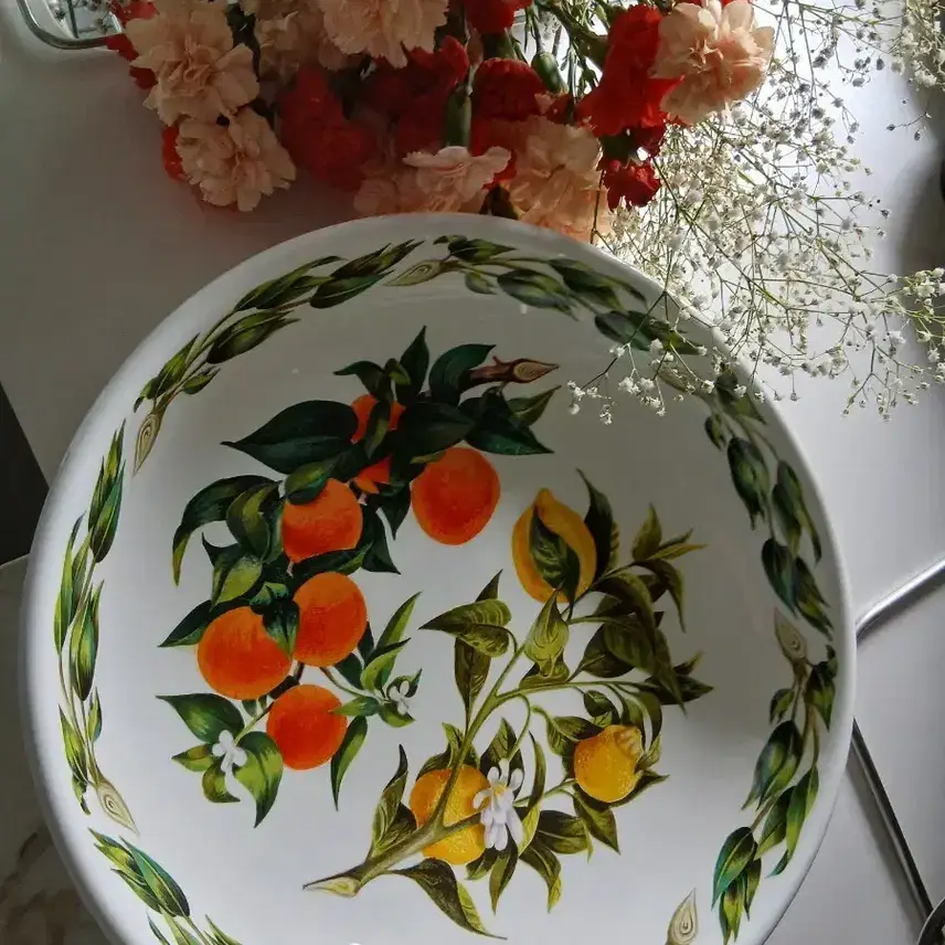 Portmeirion Pomona Orange and Lemon Big Bowl