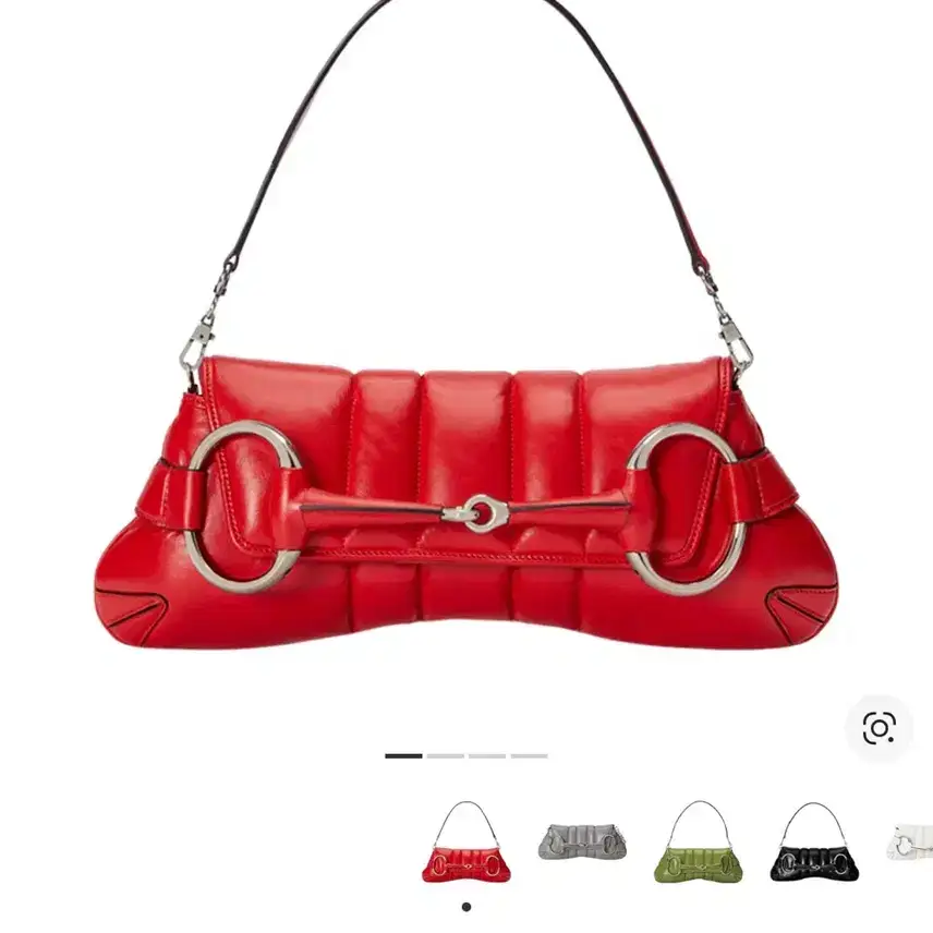 Tas Bahu Medium Gucci Horsebit Chain Merah