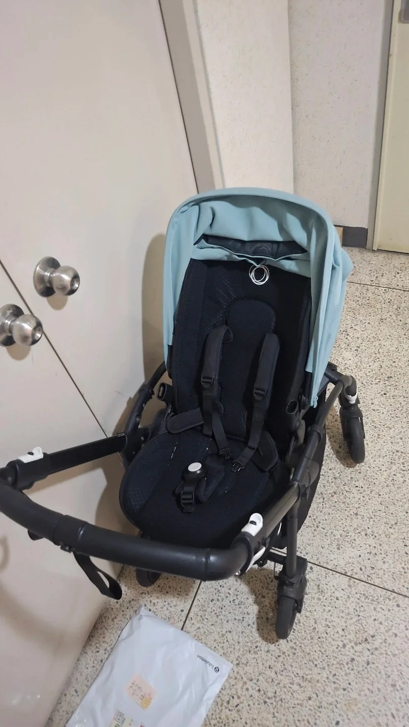 付加価値比6折衷型ベビーカースカイブルー再ニンジン×プルオップ洗濯完了
