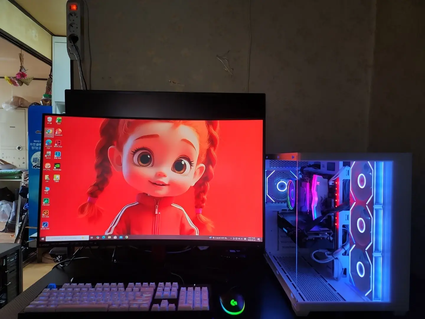 Ryzen 7 3800x Gaming PC RTX 2080 11G TI 32-inch 165Hz Curved Monitor Keyboard Mouse