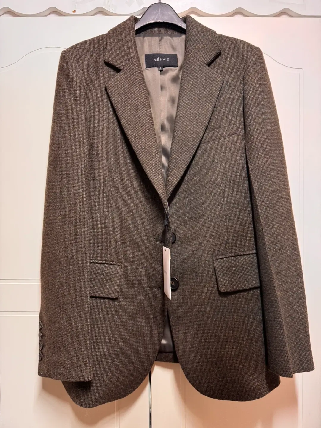 Mebi Merci Bien Linen Wool Single Jacket Size 0 Brand New