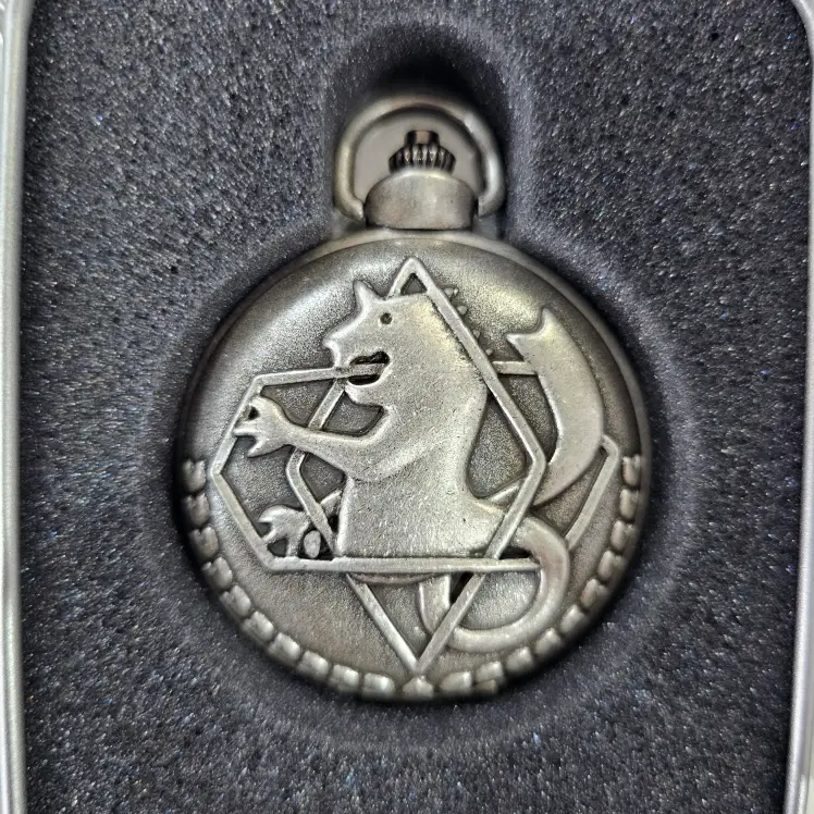 Оригинальные часы Fullmetal Alchemist Society, полностью металлические, с секундной стрелкой, новые,