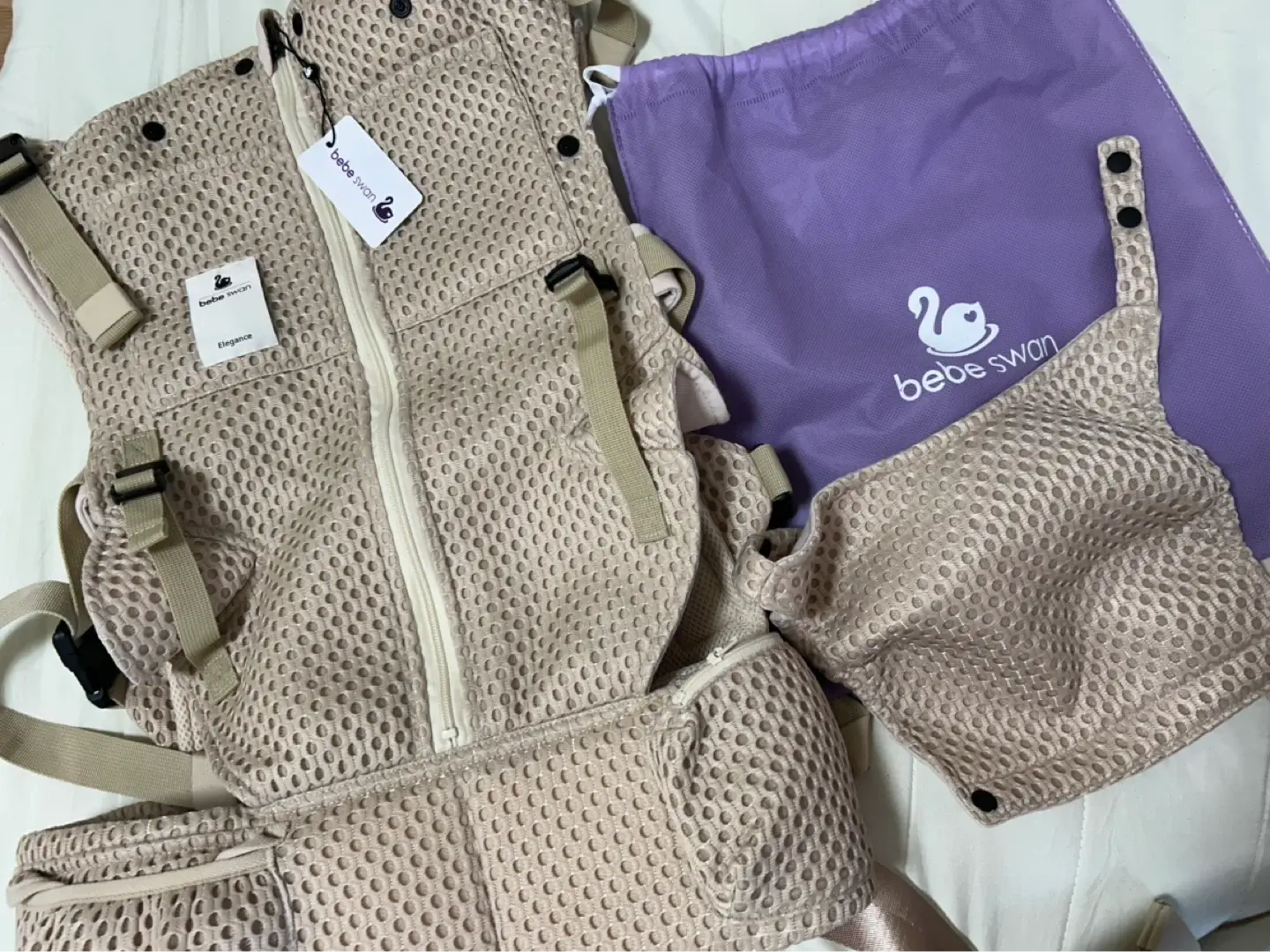 Portabebés Bebeswan color arena/beige