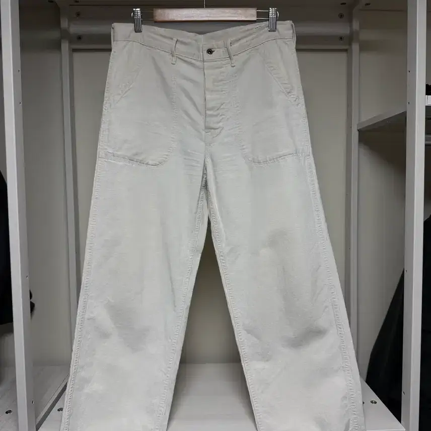 Orslow Cotton-Linen Blend Ecru Fatigue Size 3