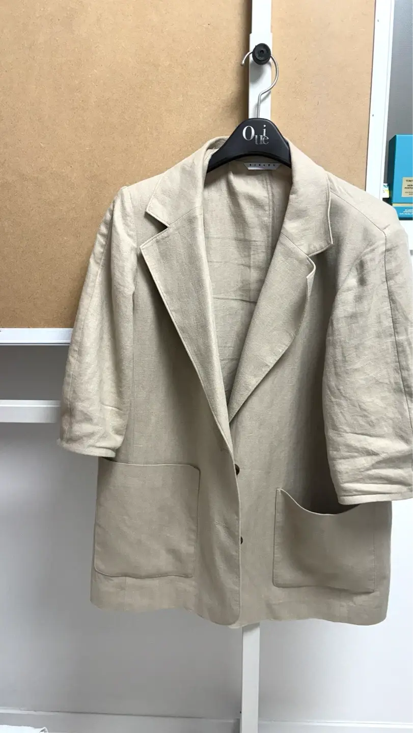 Sisley Linen Short Sleeve Jacket