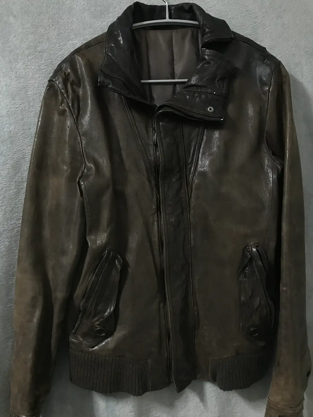 Jaqueta de couro Wooyoungmi 95