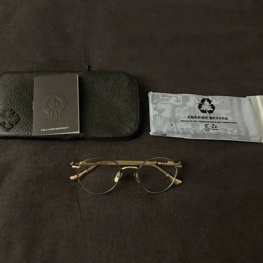 Chrome Hearts Perkin Clear Gold MCRYS GP Glasses