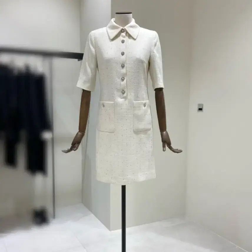 Mojoespin Sequin Tweed Dress