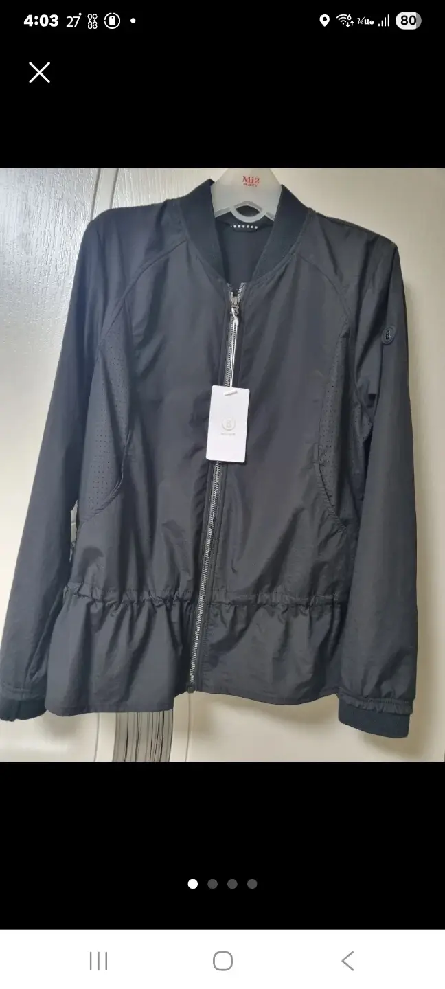 Bogner Women's Windbreaker Black 66 Brand New