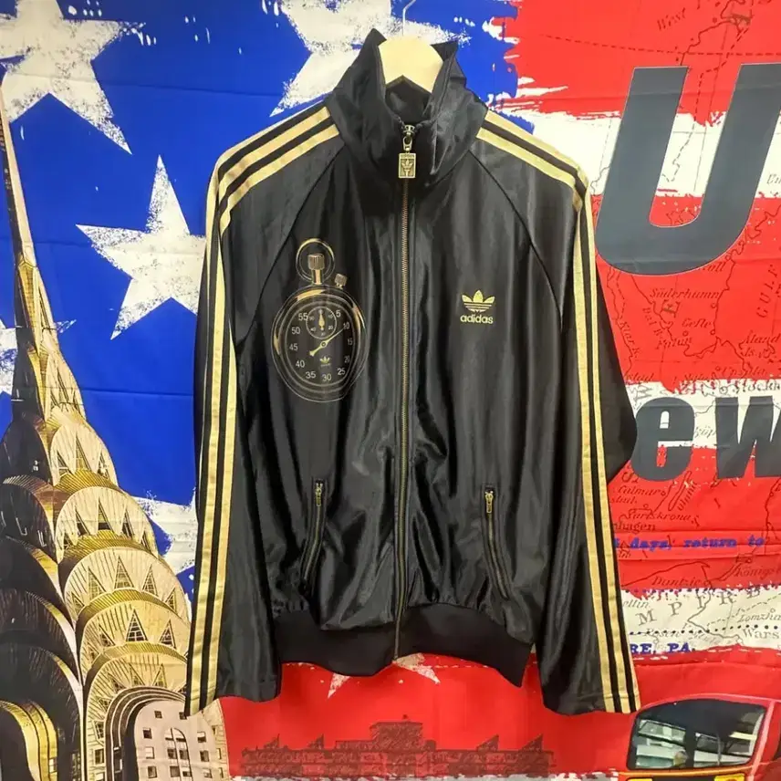 Grade S Adidas Rare Item Glossy Black & Gold 1968 Mexico Jersey XL105