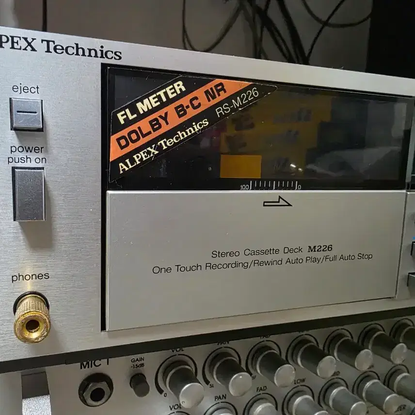 Demagnetized Panasonic Technics RS M226 Cassette Deck