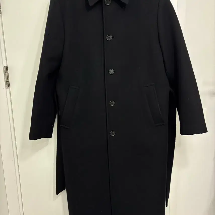 Amomento 24FW Single-breasted Coat Black