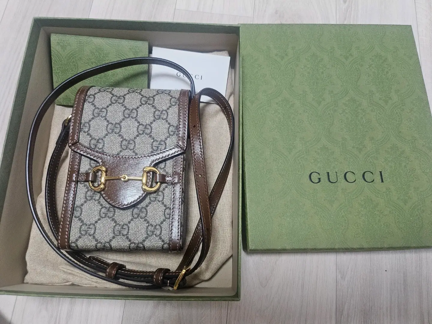 Gucci Horsebit 1955 GG Supreme Mini Bag