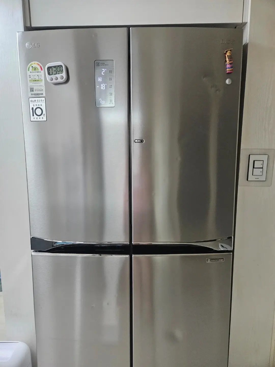 LG DIOS 4-door refrigerator 910 liters