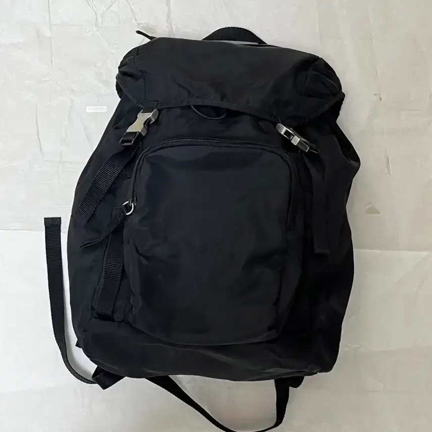 PRADA Testo Pocono Nero One-Pocket Big Backpack