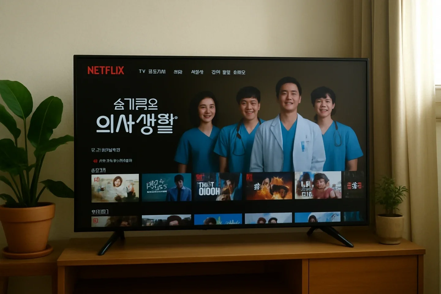 65インチスマート4K UHD TV配送可能