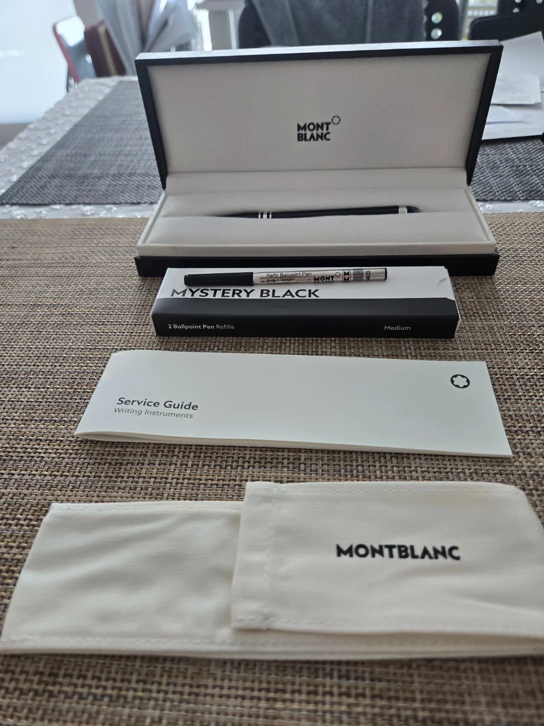 몽블랑 볼펜 블랙 풀박스