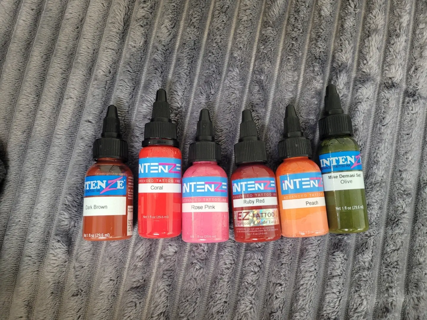 Brand new Intenze Tattoo Ink 6-Color Set