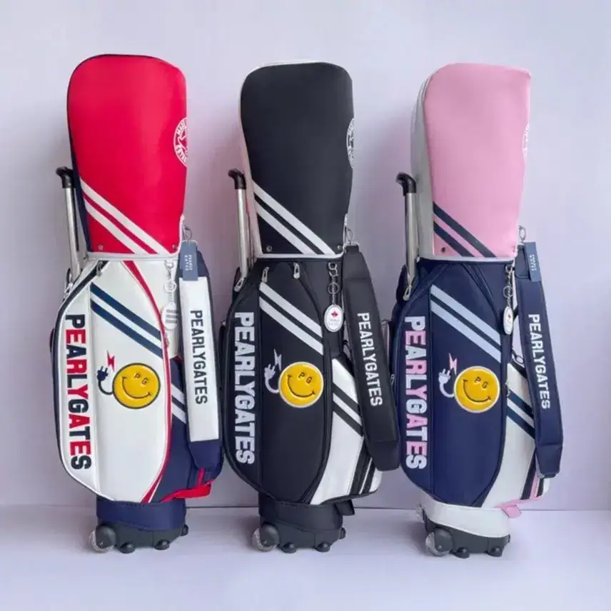 PEARLYGATES Golf Bag Red Black Pink