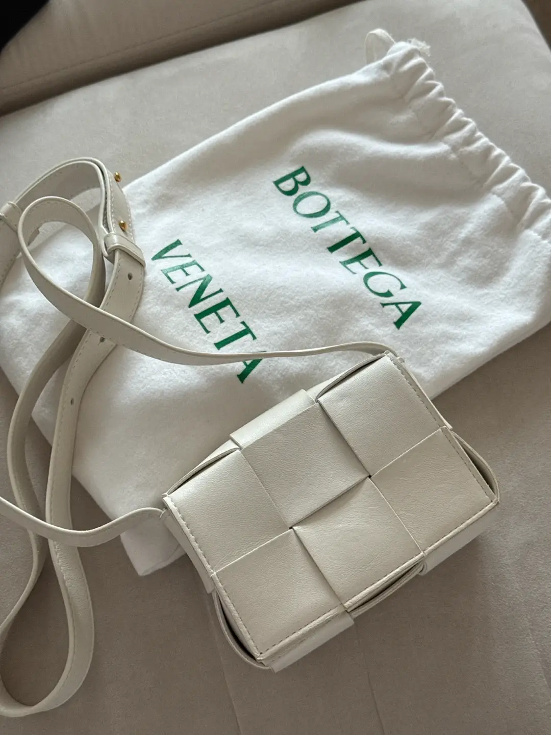 Bottega Veneta Cassette Mini Bag White